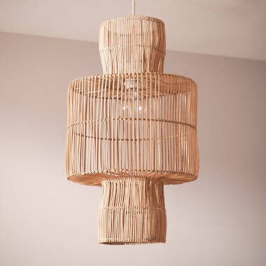 Imagem de Candeeiro Suspenso Rattan Bonghani ILUZZIA 