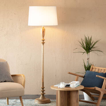 Fotografía del producto: Lámpara de Pie Madera Meena ILUZZIA