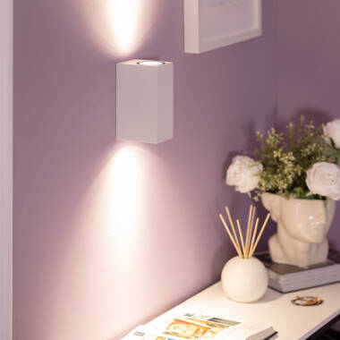 Imagem de Aplique de Parede Exterior Alumínio Iluminação Dupla Cara Miseno Branco 