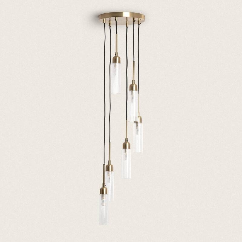 Imagen de Lámpara Colgante Metal y Cristal Sest Iraide