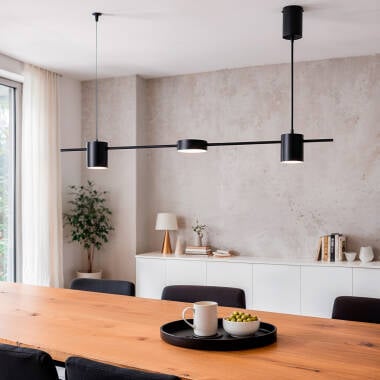 Imagen de Lámpara Colgante Lineal LED 18W Metal y Cristal Kurna