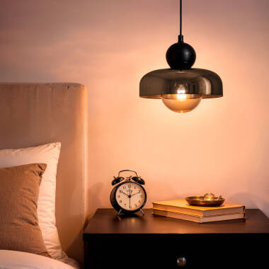 Candeeiro Suspenso Metal e Vidro Carlize