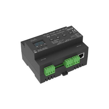 Controlador Regulador DALI-2/DMX de 4 Canais SKYDANCE DH4 para Carril DIN