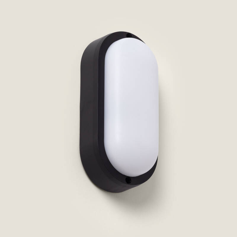 Imagem de Plafon LED 15W Oval para Exterior 85x173 mm IP65 Hublot Black