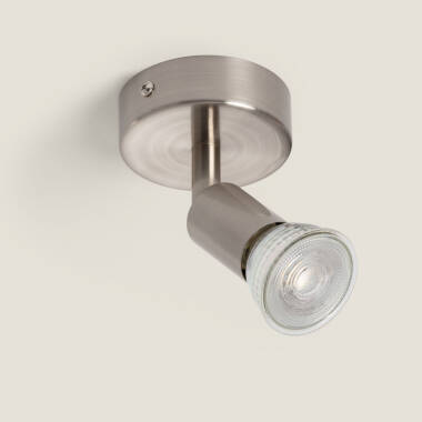 Aplique Orientable Aluminio Oasis 1 Foco Plata