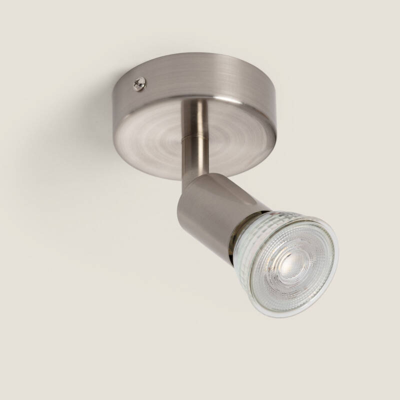Imagen de Aplique Orientable Aluminio Oasis 1 Foco Plata