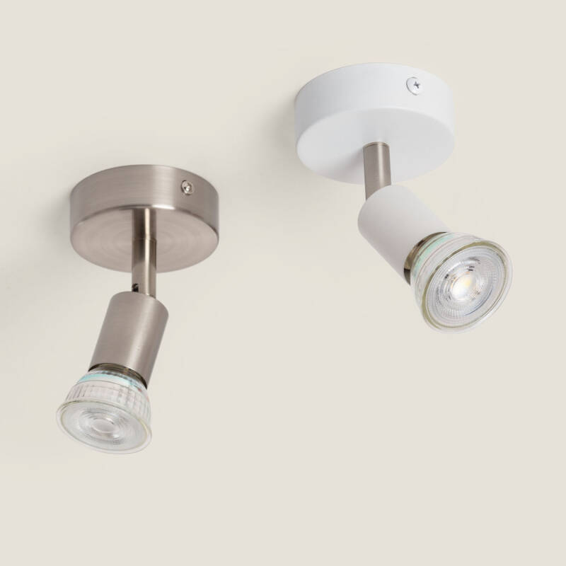 Imagen de Aplique Orientable Aluminio Oasis 1 Foco Plata