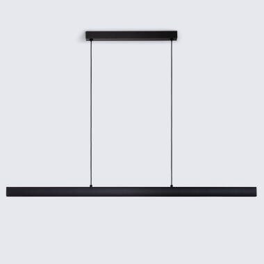 Lámpara Colgante Lineal LED 42W Aluminio Blanco Seleccionable Iluminación Doble Cara Funky Zapp