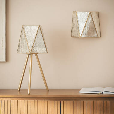 Imagem de Candeeiro de Mesa Metal e Vidro Mattina