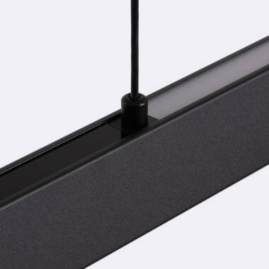 Imagen de Lámpara Colgante Lineal LED 42W Aluminio Blanco Seleccionable Iluminación Doble Cara Funky Chaka