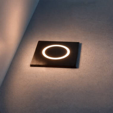 Imagen de Baliza Exterior LED 2W Empotrable Cuadrada Resbel