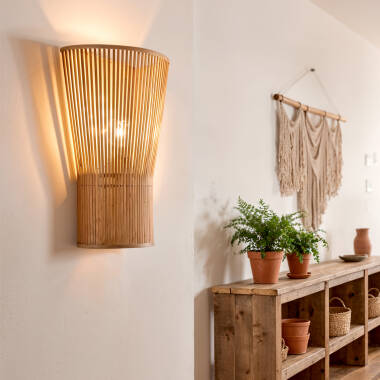 Aplique de Pared Bambú Zahara ILUZZIA