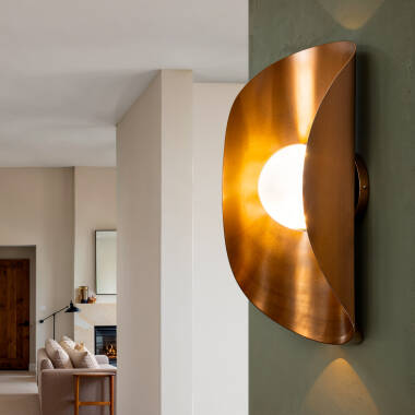 Imagen de Aplique de Pared Metal y Cristal Ishan II ILUZZIA
