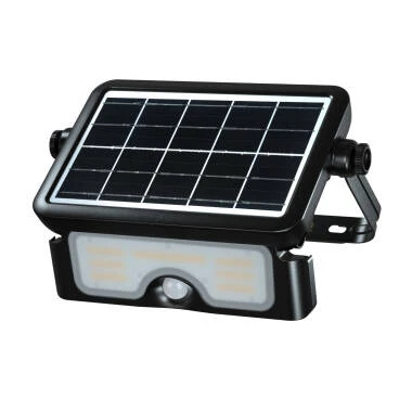 Foco Proyector LED Solar IP65 con Sensor de Movimiento PIR y Crepuscular