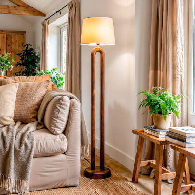 Lámpara de Pie Madera Silta