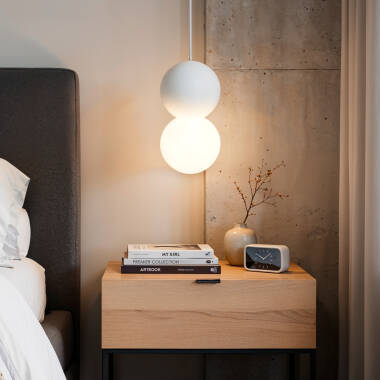 Candeeiro Suspenso de Gesso Pearl Vulni