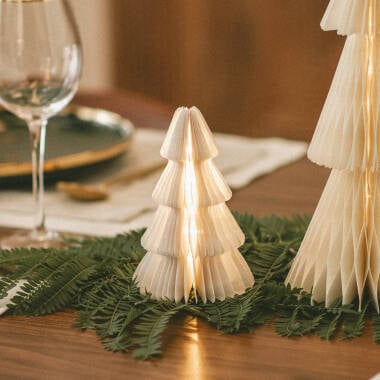 Imagen de Árbol de Navidad LED de Papel con Batería Likasi