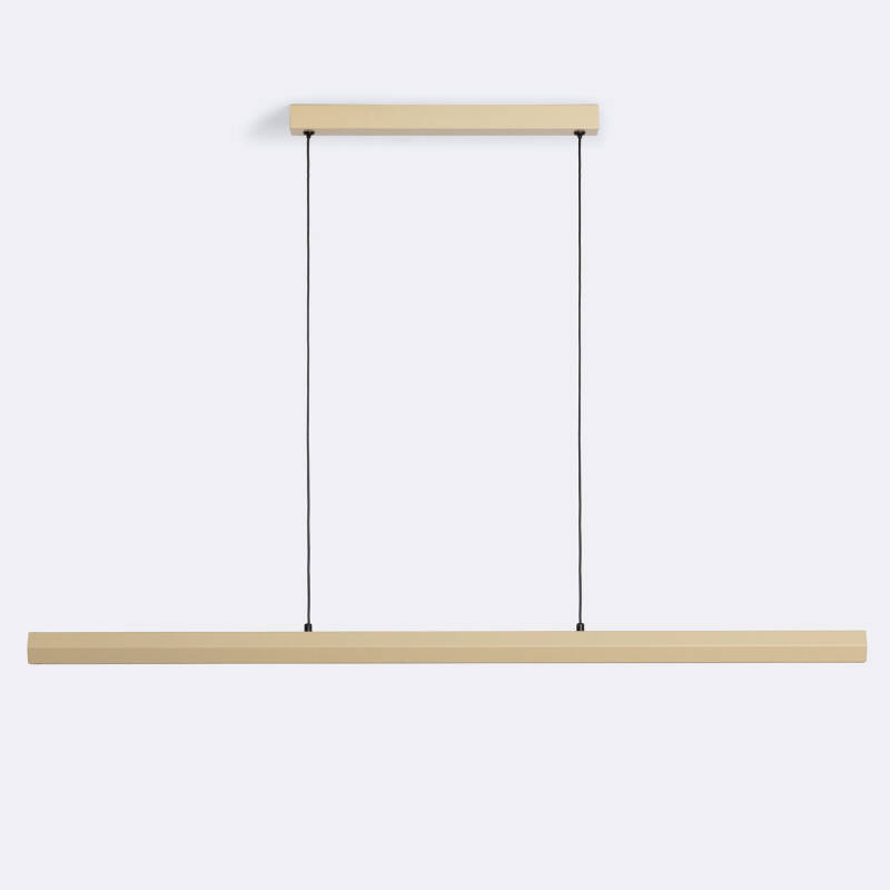 Imagen de Lámpara Colgante Lineal LED 42W Aluminio Blanco Seleccionable Iluminación Doble Cara Funky Kool