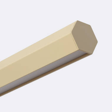 Imagen de Lámpara Colgante Lineal LED 42W Aluminio Blanco Seleccionable Iluminación Doble Cara Funky Kool