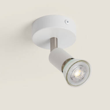 Aplique Orientável  Alumínio 1 Foco Oasis Branco