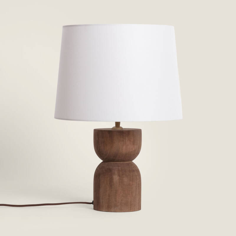 Imagem de Candeeiro de Mesa Madeira Dallas