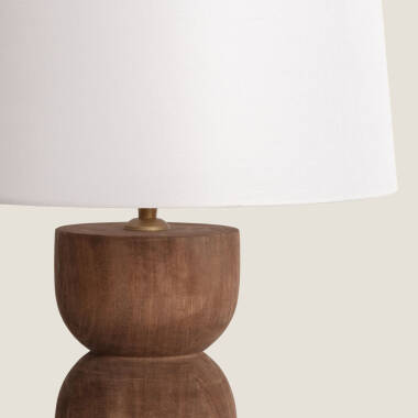 Imagem de Candeeiro de Mesa Madeira Dallas