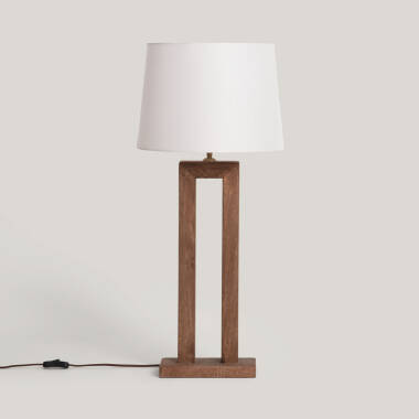 Candeeiro de Mesa Madeira Abner