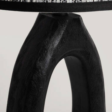 Imagen de Lámpara de Mesa Madera Black Darshan ILUZZIA