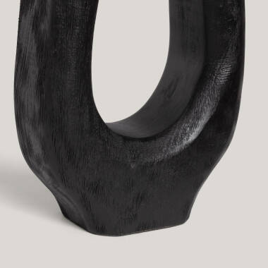 Imagen de Lámpara de Mesa Madera Black Darshan ILUZZIA