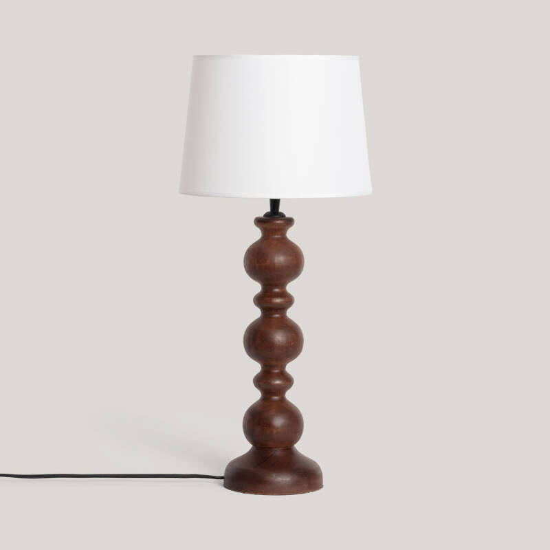 Imagen de Lámpara de Mesa Madera Zeda Stuvan