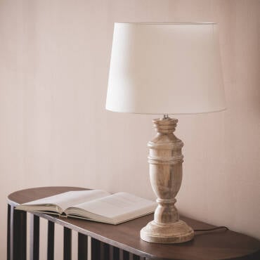 Fotografía del producto: Lámpara de Mesa Madera Hausa ILUZZIA