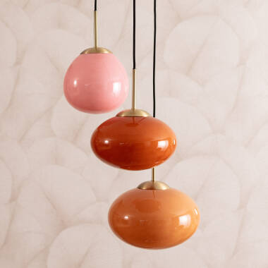 Candeeiro Suspenso Vidro Kurta