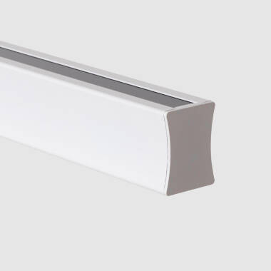 Imagen de Lámpara Colgante Lineal LED 42W Aluminio Blanco Seleccionable Iluminación Doble Cara Funky Chic