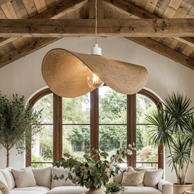 Lámpara Colgante Fibras Naturales Devmani ILUZZIA
