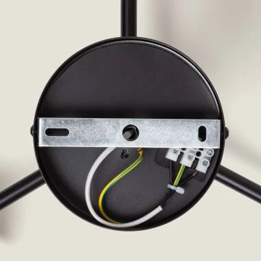 Imagen de Lámpara de Techo Metal y Cristal Wassily Gold 3 Focos