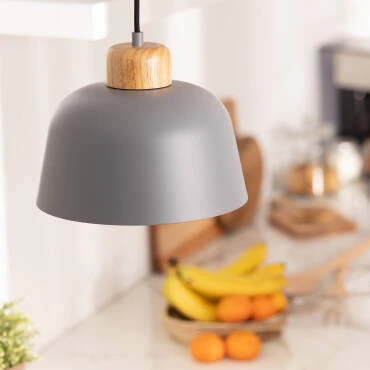 Fotografía del producto: Lámpara Colgante Metal y Madera Wawak