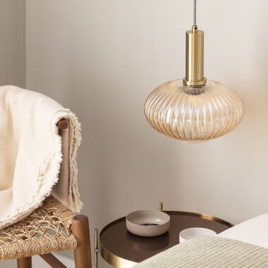 Candeeiro Suspenso Vidro Basile