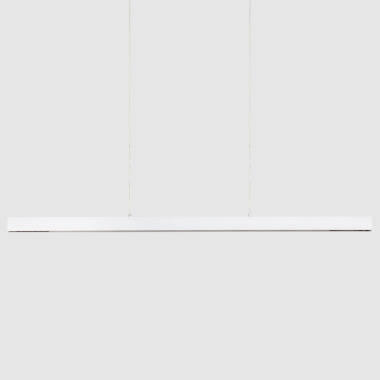 Imagen de Lámpara Colgante Lineal LED 42W Aluminio Blanco Seleccionable Iluminación Doble Cara Funky Chic