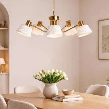 Lámpara Colgante Metal Magda 5 Focos