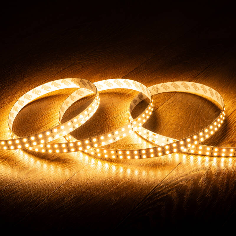 Imagem de Fita LED 12V SMD 204 LED/m 5m 18W/m 1700lm/m Dupla Largura 16mm Corte a cada 3cm IP20