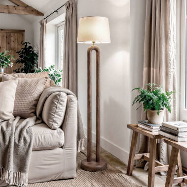 Lámpara de Pie Madera Silta