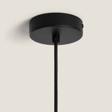 Imagem de Candeeiro Suspenso em Tecido e Ratán Kufila