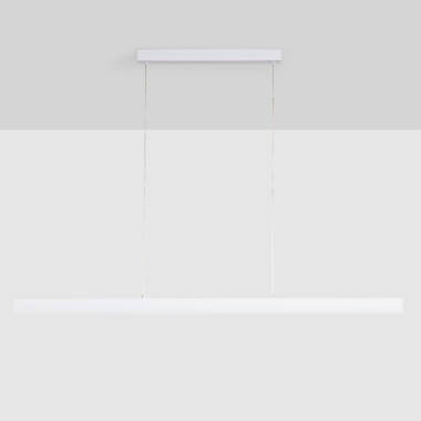 Imagen de Lámpara Colgante Lineal LED 42W Aluminio Blanco Seleccionable Iluminación Doble Cara Funky Zapp