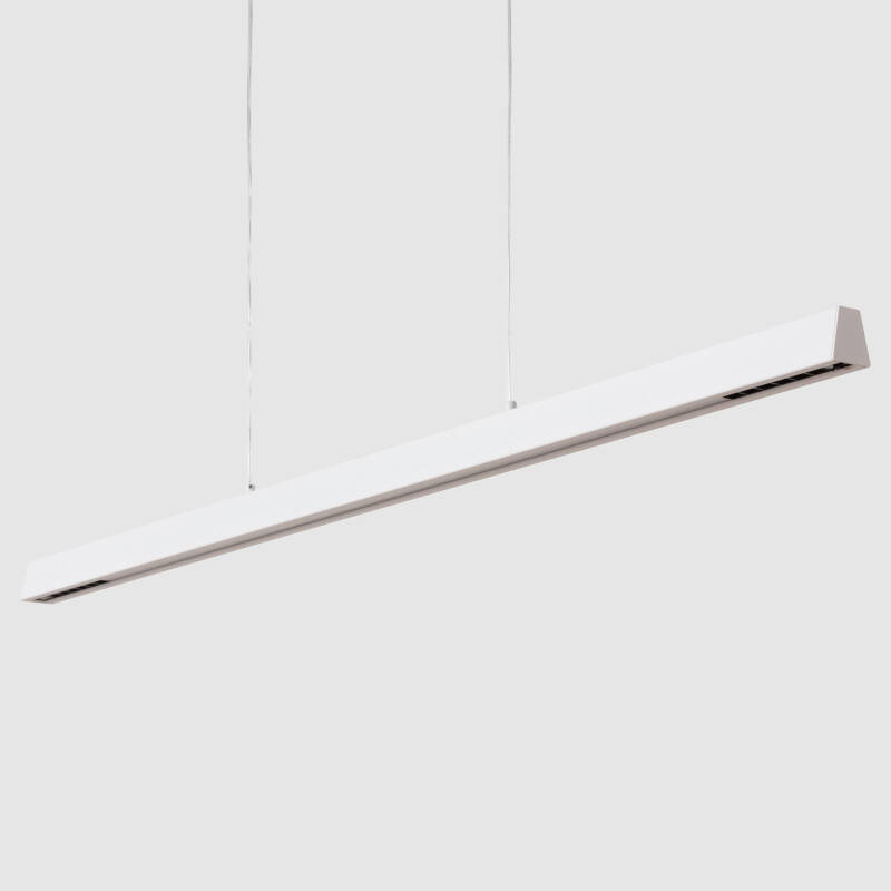 Imagen de Lámpara Colgante Lineal LED 42W Aluminio Blanco Seleccionable Iluminación Doble Cara Funky Chaka