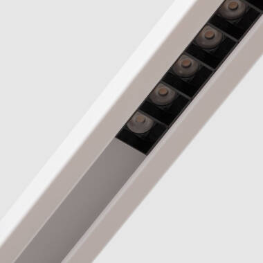 Imagen de Lámpara Colgante Lineal LED 42W Aluminio Blanco Seleccionable Iluminación Doble Cara Funky Chaka