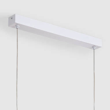 Imagen de Lámpara Colgante Lineal LED 42W Aluminio Blanco Seleccionable Iluminación Doble Cara Funky Chaka