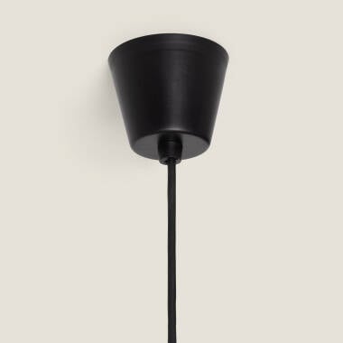 Imagem de Candeeiro suspenso para exterior com efeito rattan Léa Curva