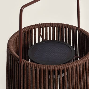 Imagem de Lâmpada de Piso Exterior Solar LED 0,5W Cordão Vriesia Cilíndrica