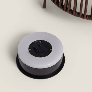 Imagem de Lâmpada de Piso Exterior Solar LED 0,5W Cordão Vriesia Cilíndrica