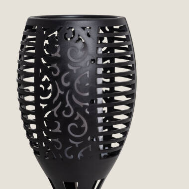 Imagem de Tocha Solar LED de Efeito Chama com Espeto 1W 78cm 